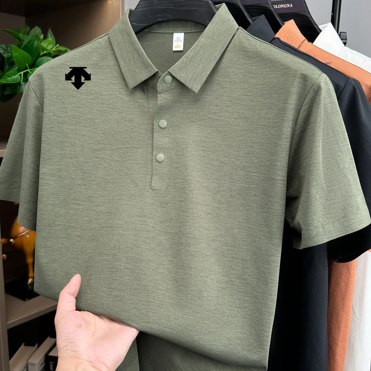 Designer's summer new men short sleeve business casual comfortable sports polo shirt exquisite brand best-selling embroidery top