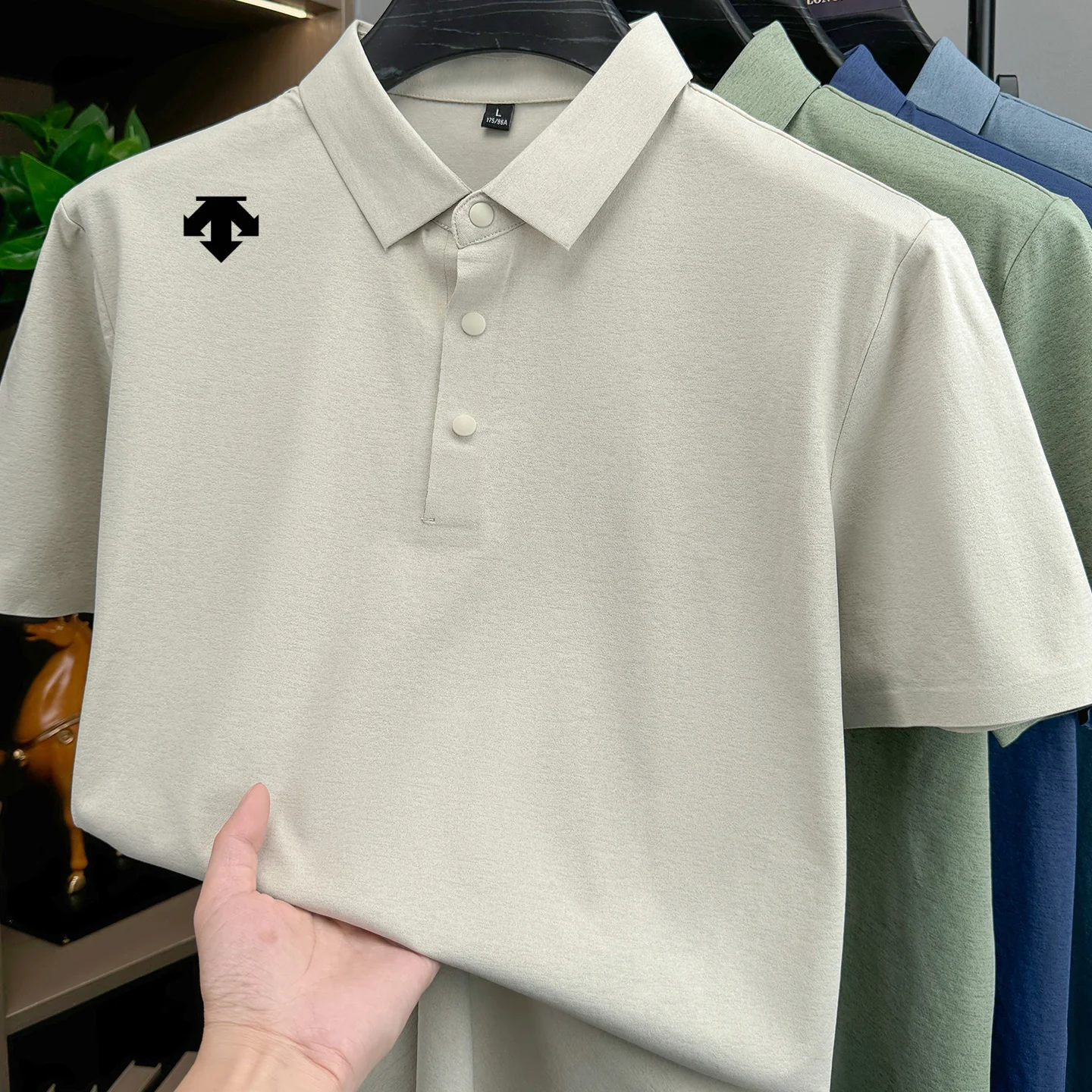 Designer's summer new men short sleeve business casual comfortable sports polo shirt exquisite brand best-selling embroidery top