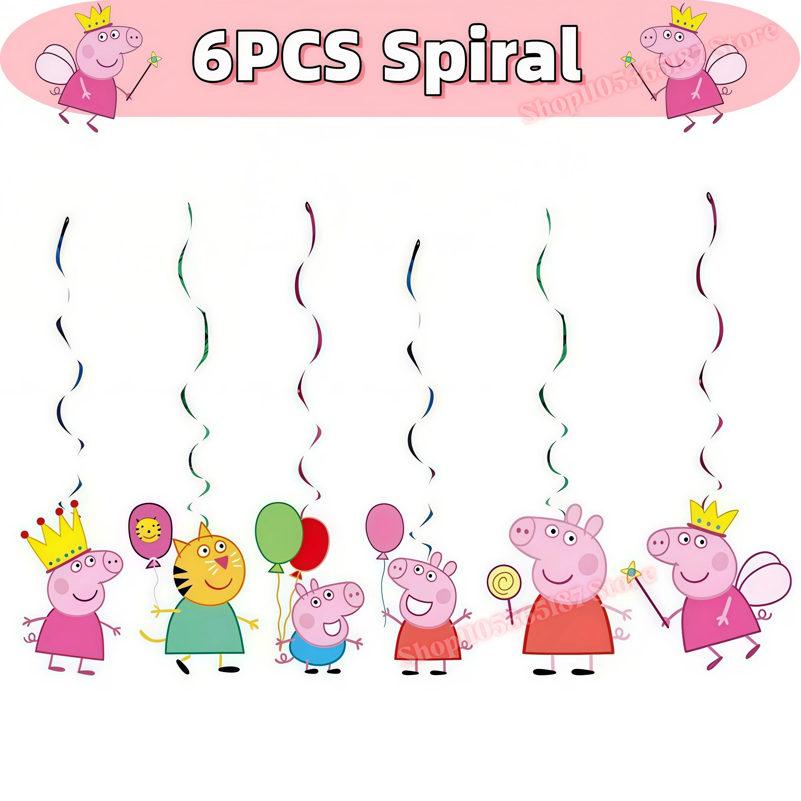 Peppaed Pig Birthday Party Decoration George Page Balloon Cup Plate Banner Girls Party Favor Gift Baby Shower Supplies Accessory