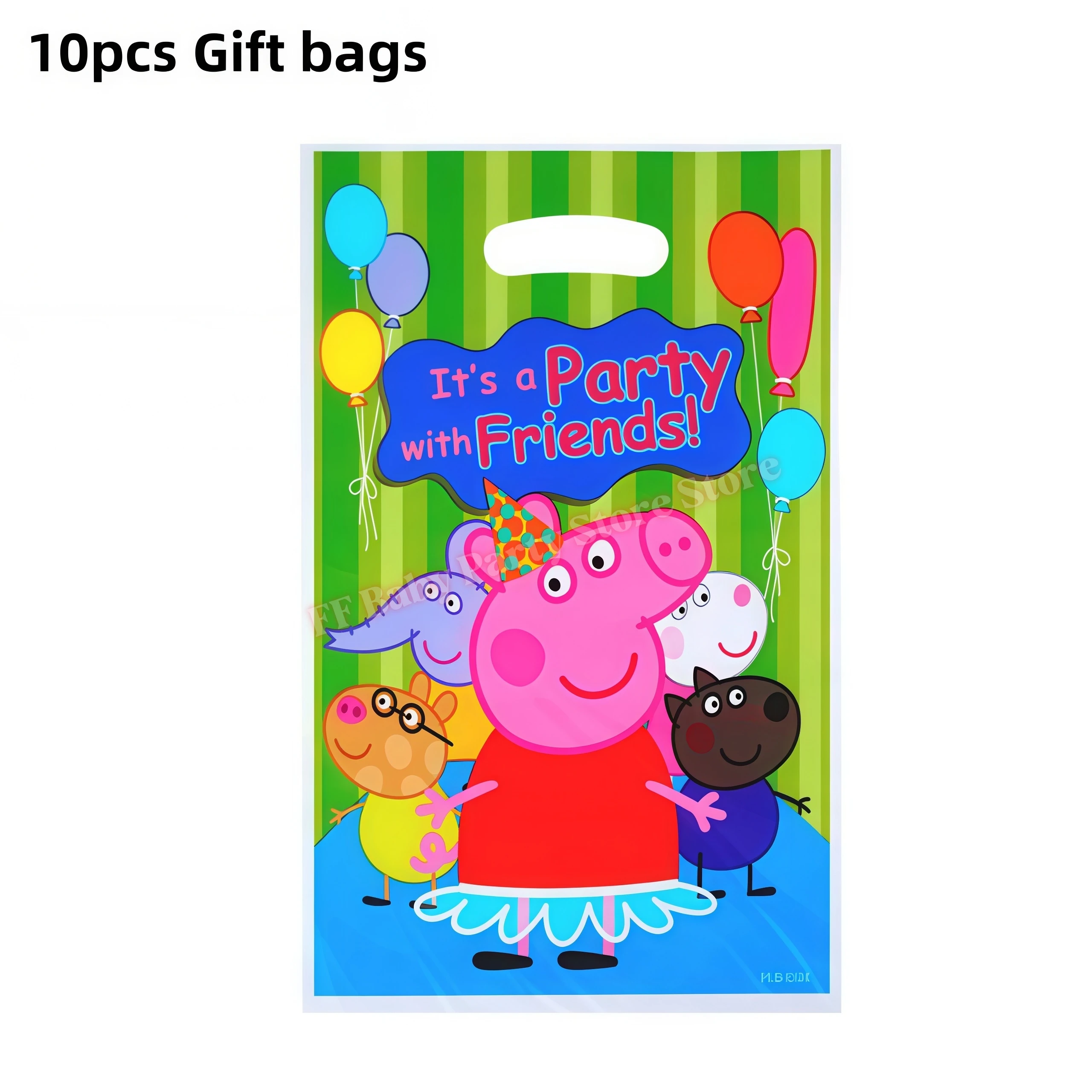 Peppaed Pig Birthday Party Decoration George Page Balloon Cup Plate Banner Girls Party Favor Gift Baby Shower Supplies Accessory