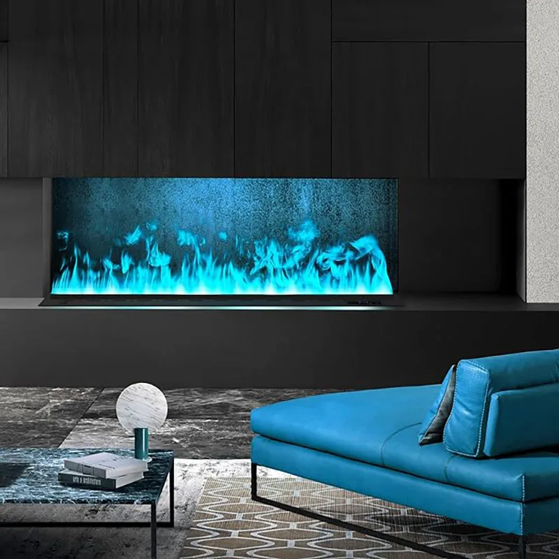 3D Water Electric Fireplace Remote Control APP Mist Fireplace Embedded Realistic Mist Flame Interior Decoration Steam Fireplace