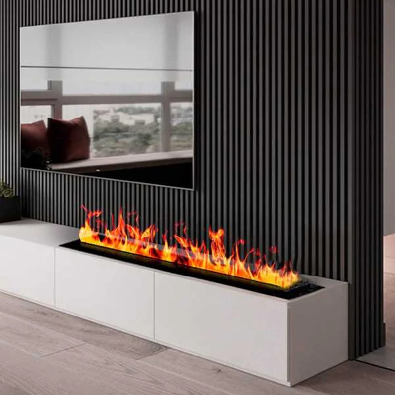 3D Water Electric Fireplace Remote Control APP Mist Fireplace Embedded Realistic Mist Flame Interior Decoration Steam Fireplace