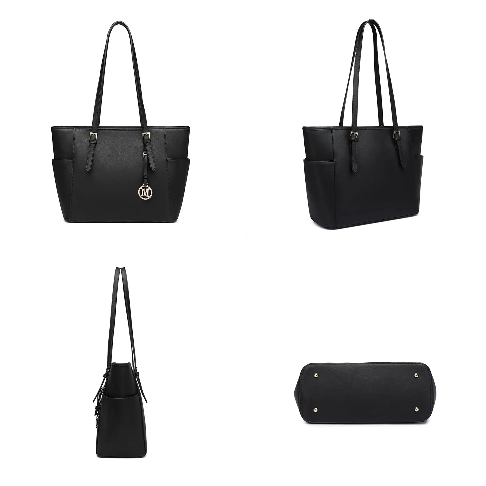 Miss Lulu Women's Large Tote Bag - Adjustable Strap Shoulder Bag for Office, School & Everyday Use