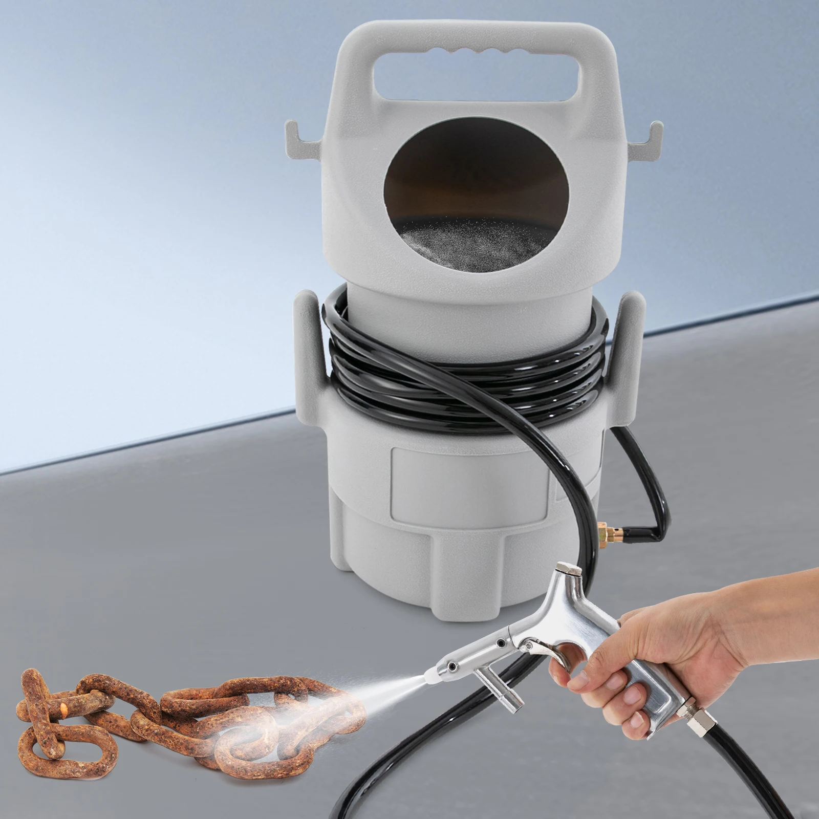 Sand Blaster Sandblasting Equipment Kit for Auto Repair & Metal Cleaning Portable Sandblasting Equipment