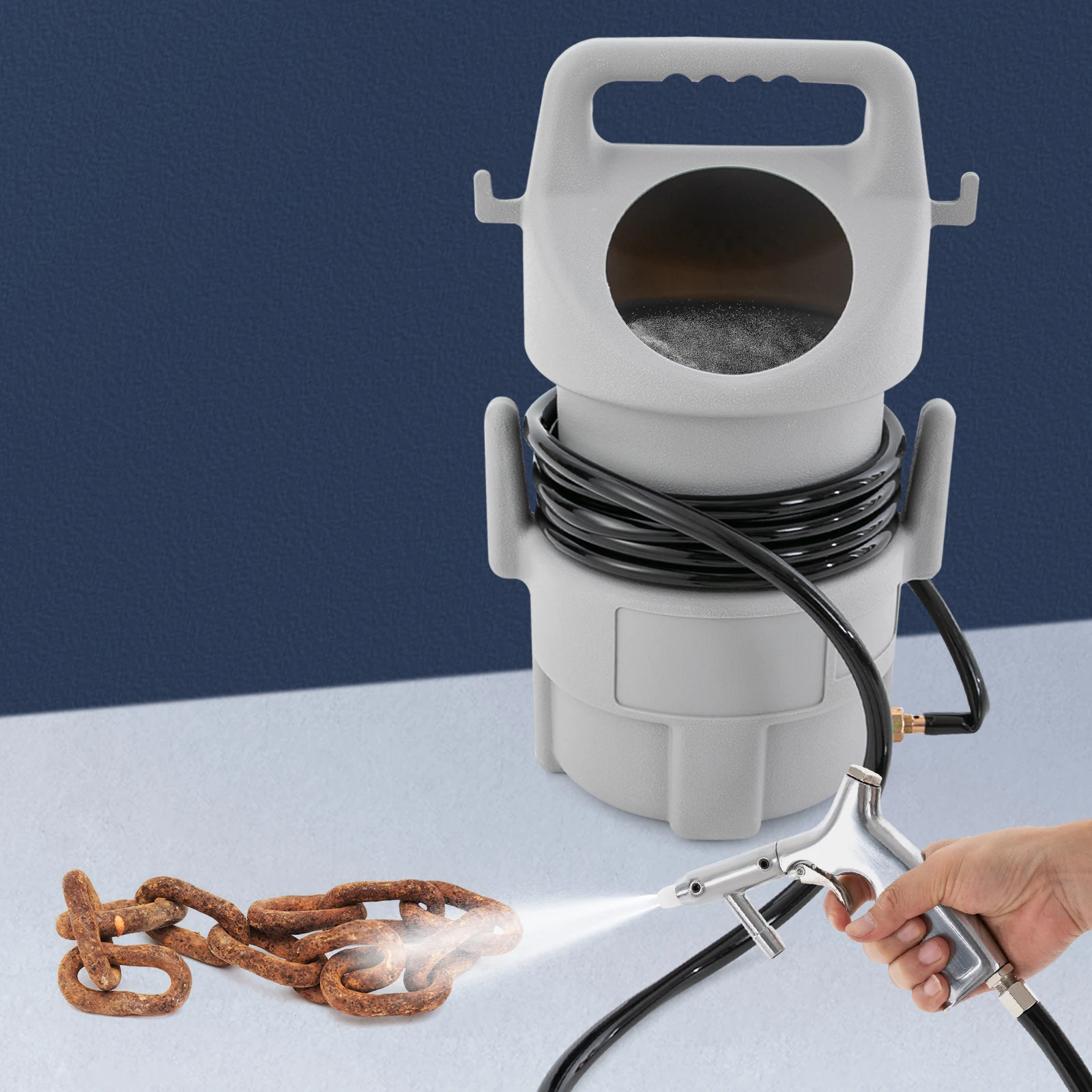Sand Blaster Sandblasting Equipment Kit for Auto Repair & Metal Cleaning Portable Sandblasting Equipment