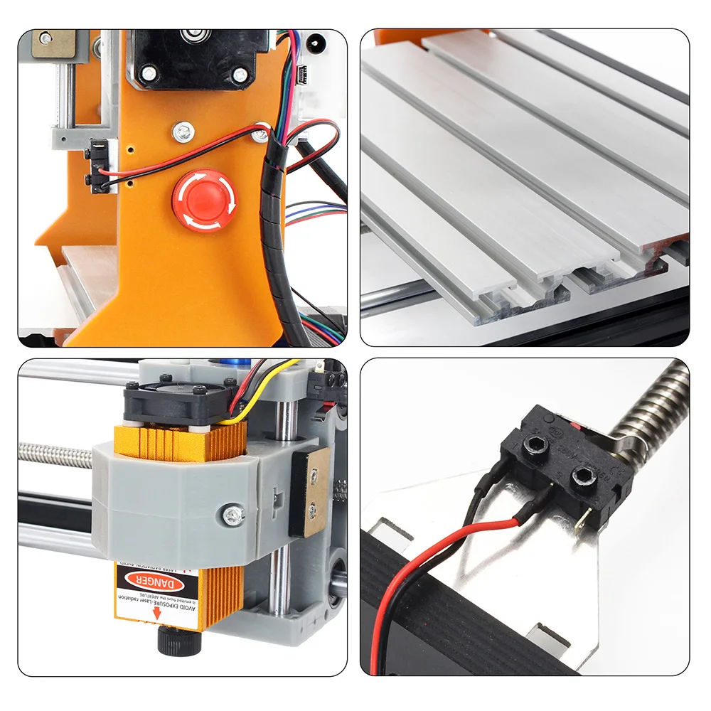 【EU】RATTM 3018 Pro Orange 3-Axis CNC GRBL Control Laser Engraving Cutter with Emergency Stop Switch