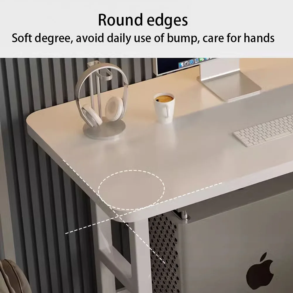 【Lifeideas】Double-Layer Office Desk Movable Bedside Computer Lazy Table with Storage Shelf Laptop White Bedroom Desk Lift Tabl