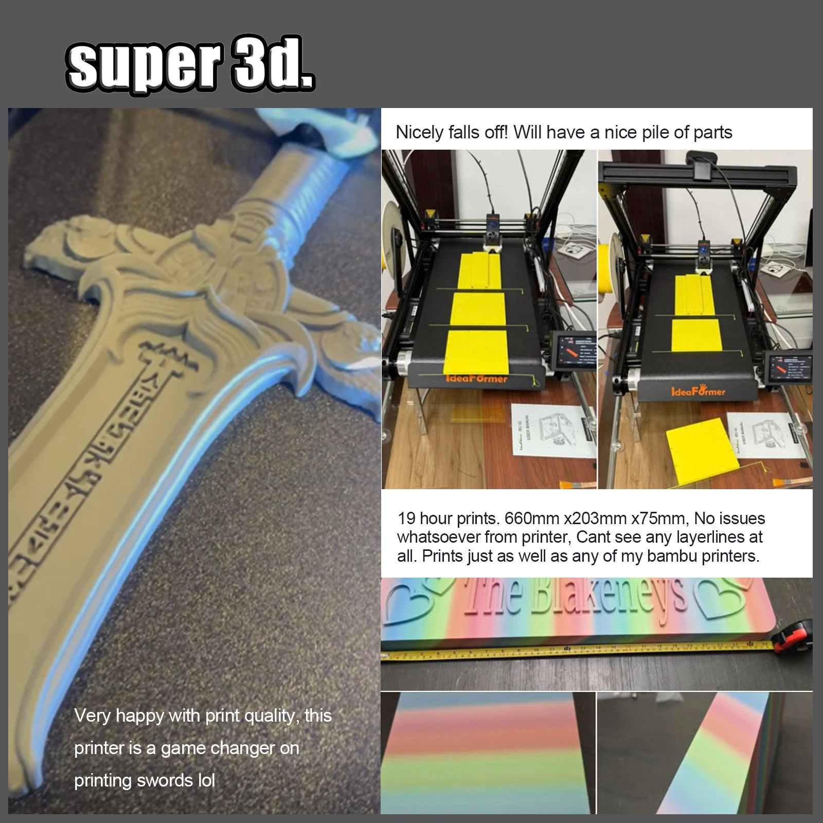 IdeaFormer Upgrade Infinite Z-Axis Steel Conveyor Belt 250×250×∞mm Klipper Firmware Fast Printing Auto Leveling FDM 3D Printer