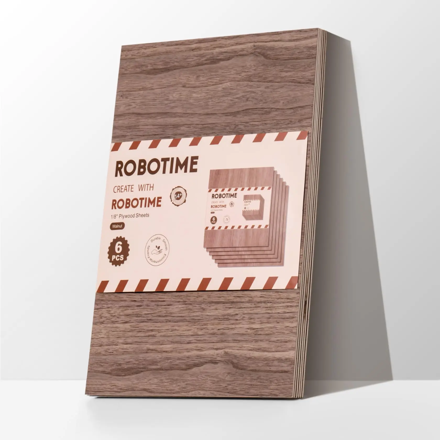 6-Pack 1/8' Walnut Plywood Sheets 12 X 16 X 1/8 Inch - 3mm Laser Wood Sheets for Laser Cutting Engraving & Wood Burning
