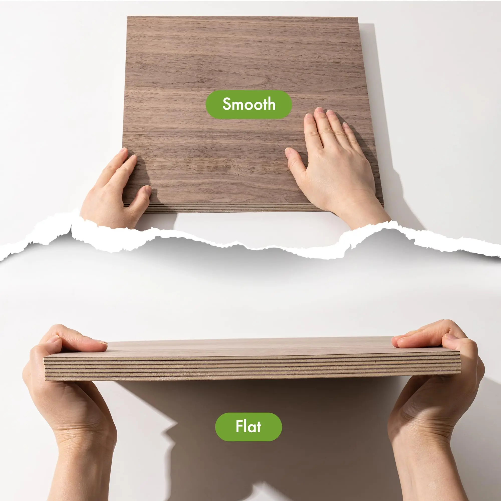 6-Pack 1/8' Walnut Plywood Sheets 12 X 16 X 1/8 Inch - 3mm Laser Wood Sheets for Laser Cutting Engraving & Wood Burning