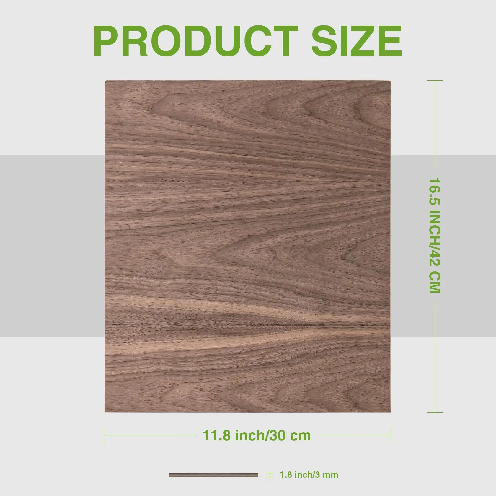 6-Pack 1/8' Walnut Plywood Sheets 12 X 16 X 1/8 Inch - 3mm Laser Wood Sheets for Laser Cutting Engraving & Wood Burning