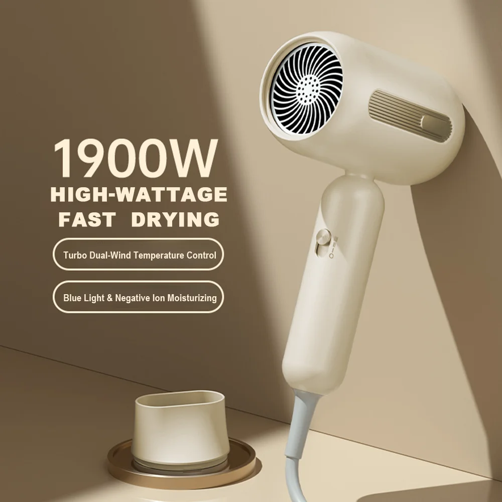 Professional Hair Dryer Negative Lonic Blow Dryer 1900W 3th Gear Hot Cold Wind Air Brush Hairdryer Strong Power Dryer Salon Tool