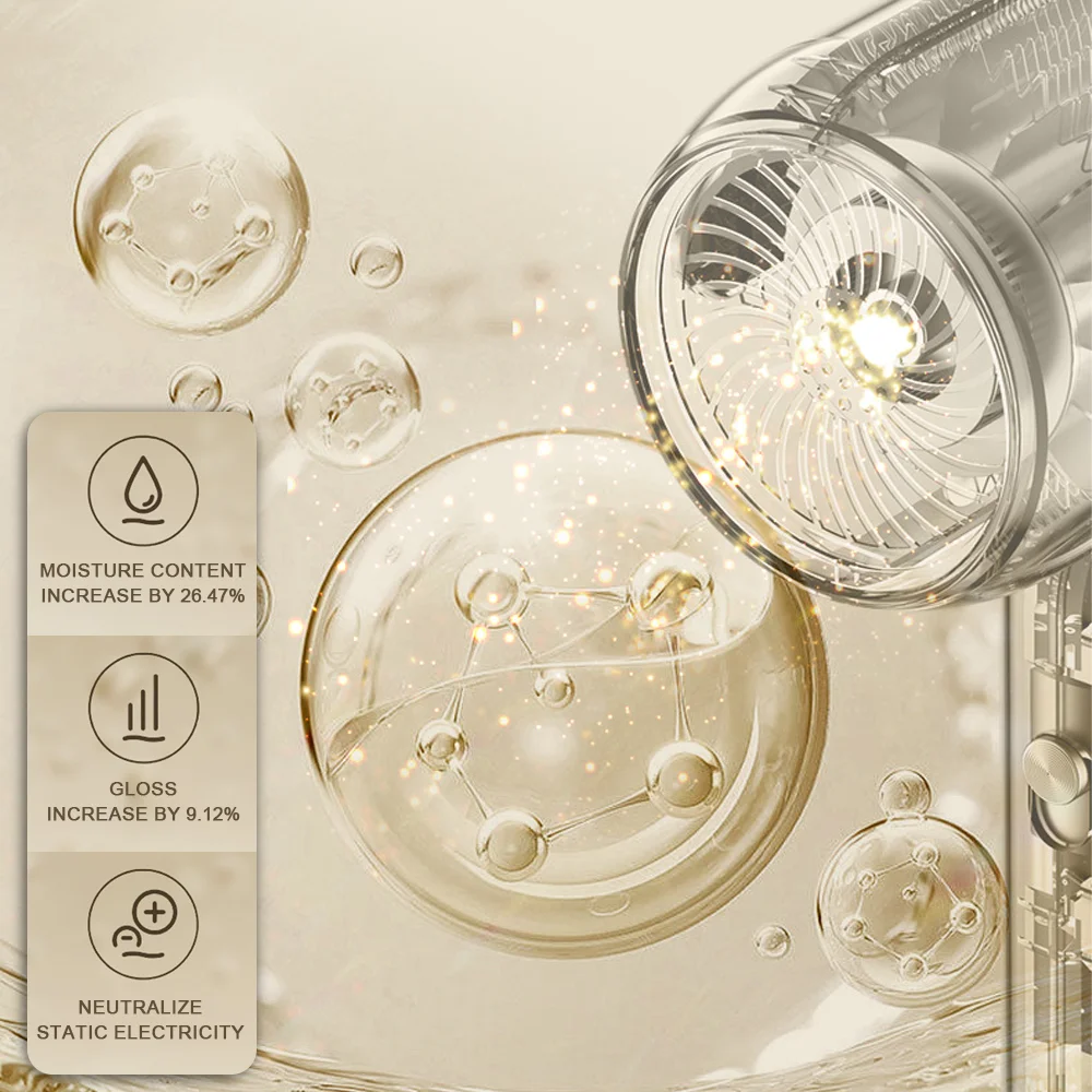 Professional Hair Dryer Negative Lonic Blow Dryer 1900W 3th Gear Hot Cold Wind Air Brush Hairdryer Strong Power Dryer Salon Tool