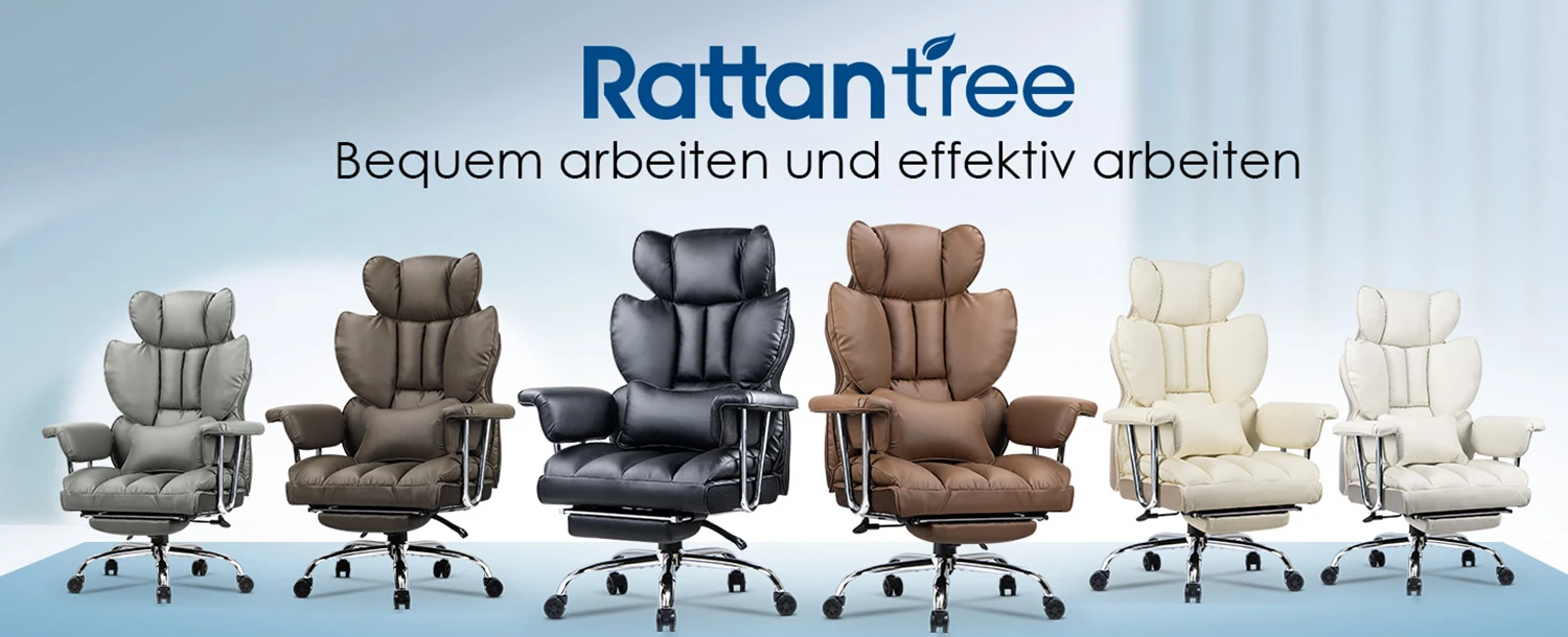 Executive Office Desk Chairs PU Computer Recliner Heavy Duty Leather Chair Home Ergonomic Office Chairs with Footrest