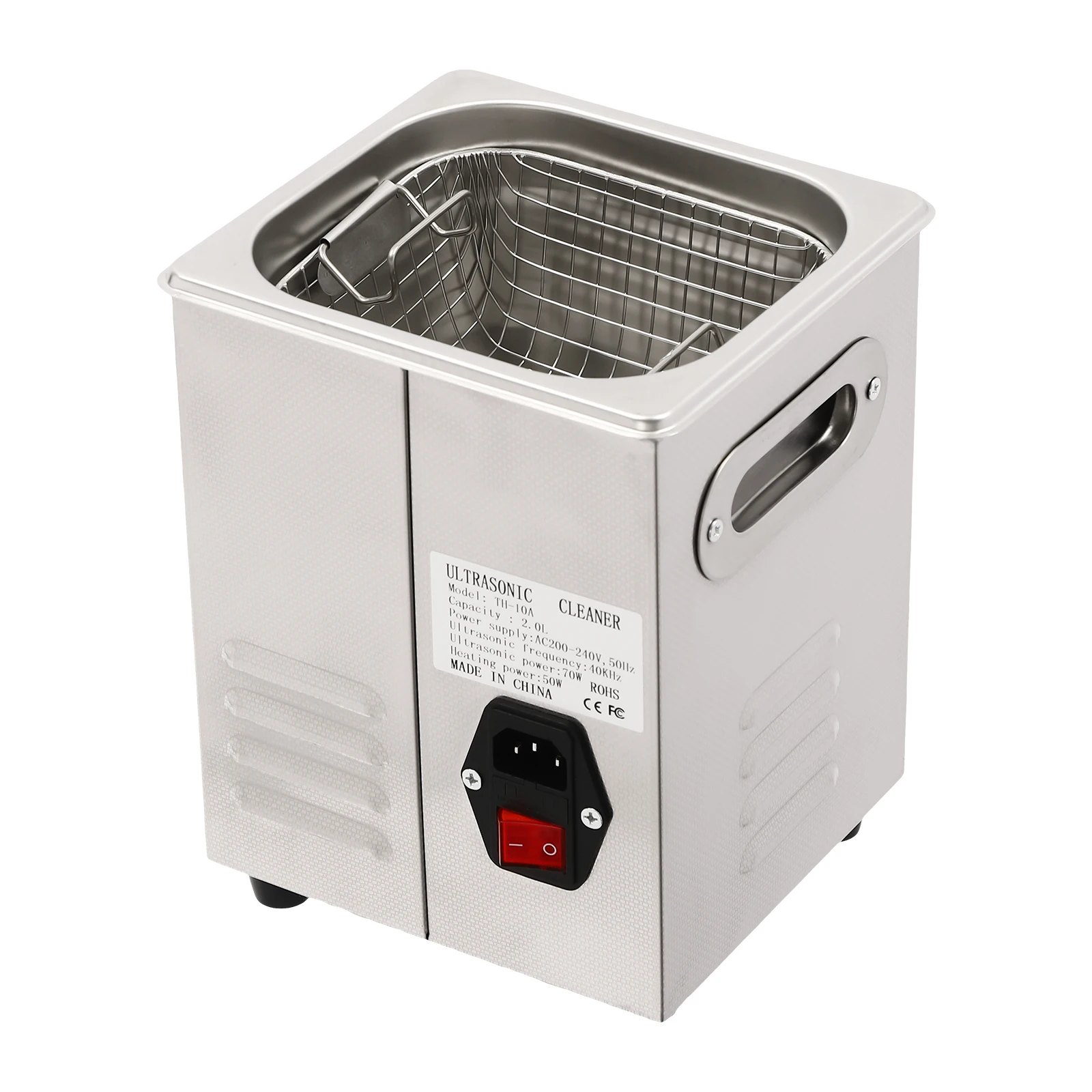 2L Ultrasonic Cleaner, Ultrasonic Cleaning Machine, Ultrasonic Cleaner 40khz AC200-240V used in homes, laboratories