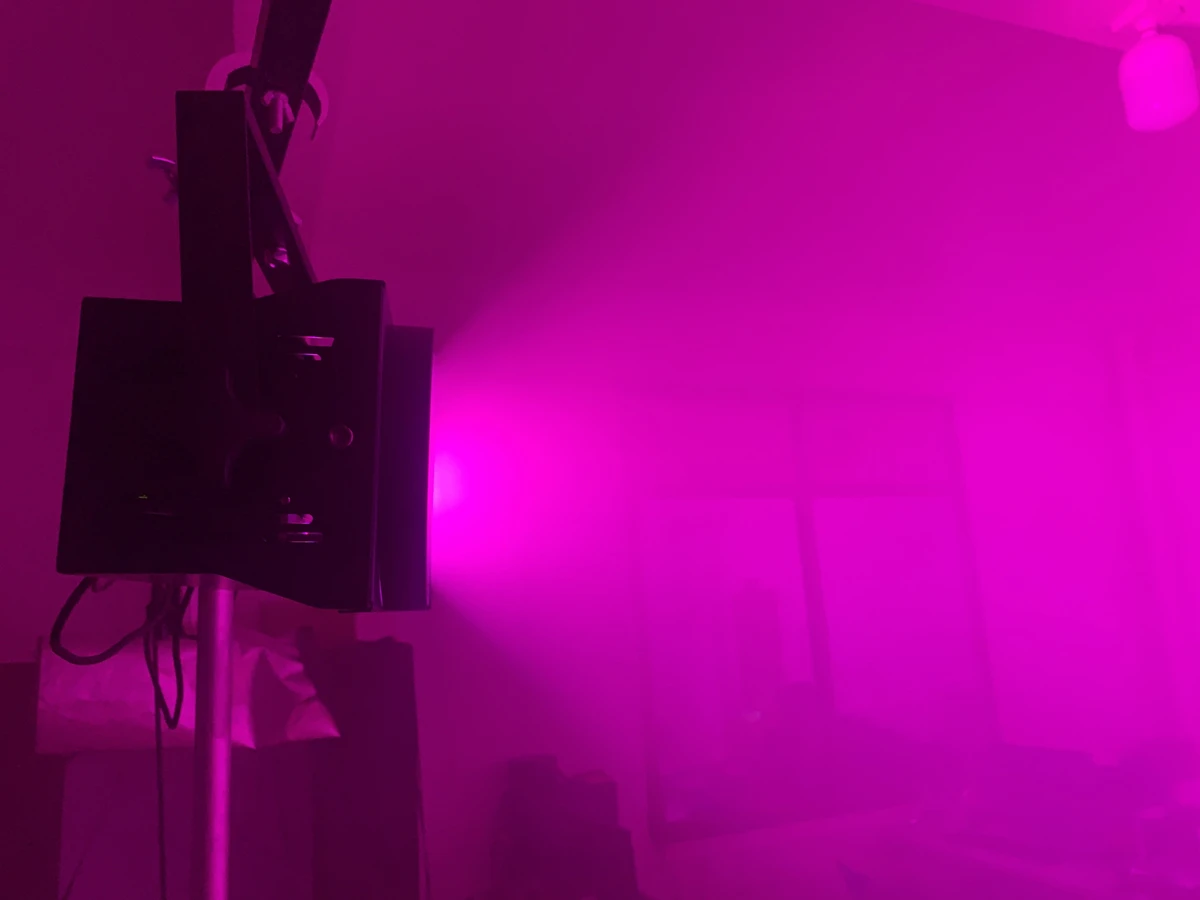 COB 2x100W RGBWA+UV 6in1 Blinder Strobe  Stage Light Audience Blinder For DJ Disco Wedding Party Lighting