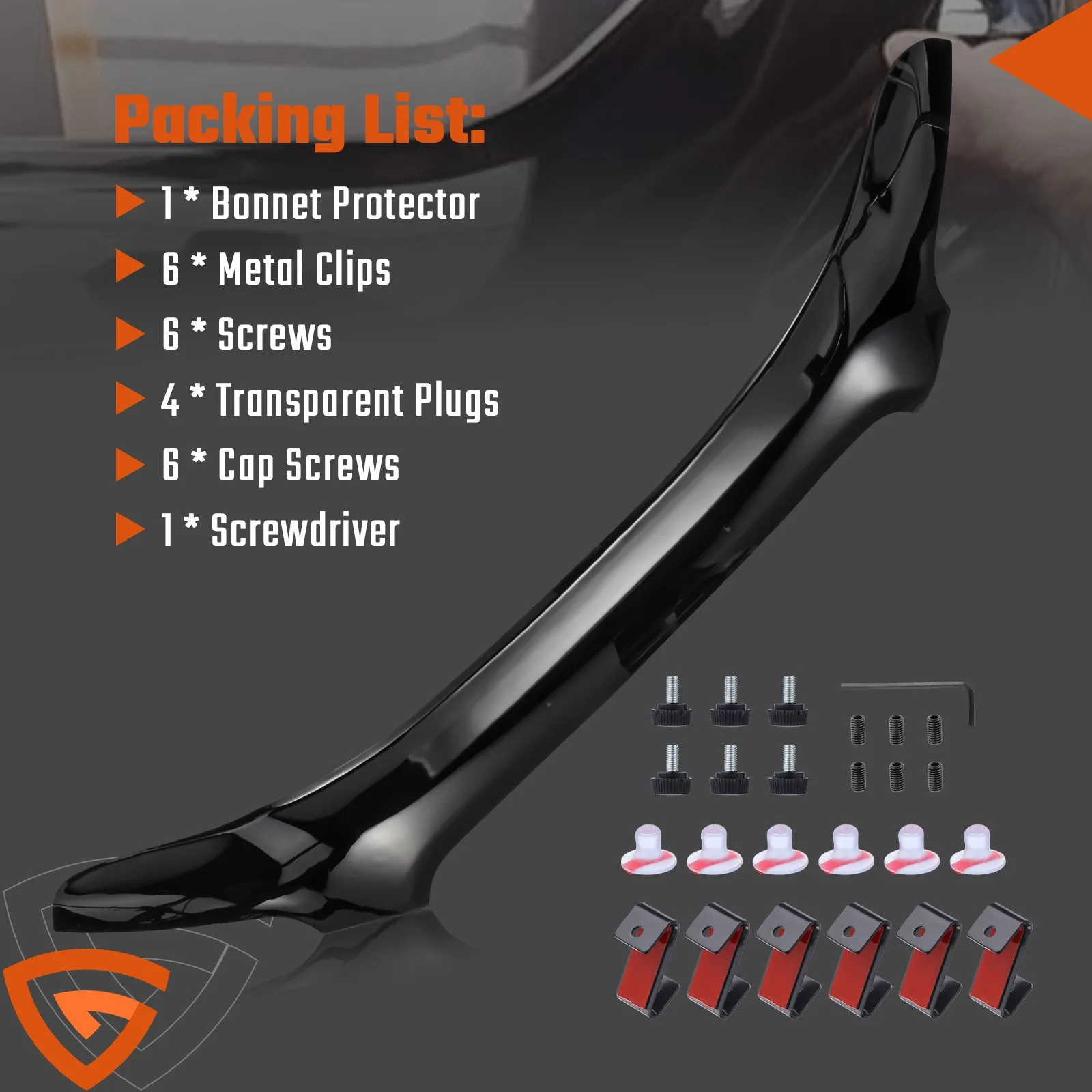 FOR FORD TRANSIT MK8 2014-2020 BONNET PROTECTOR WIND STONE DEFLECTOR BRA GUARD