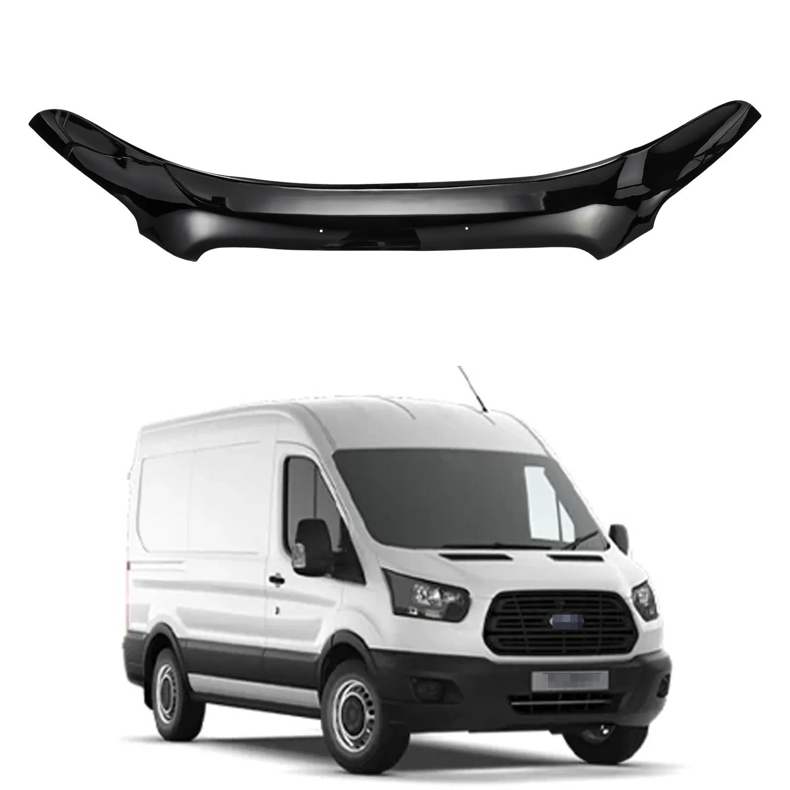 FOR FORD TRANSIT MK8 2014-2020 BONNET PROTECTOR WIND STONE DEFLECTOR BRA GUARD