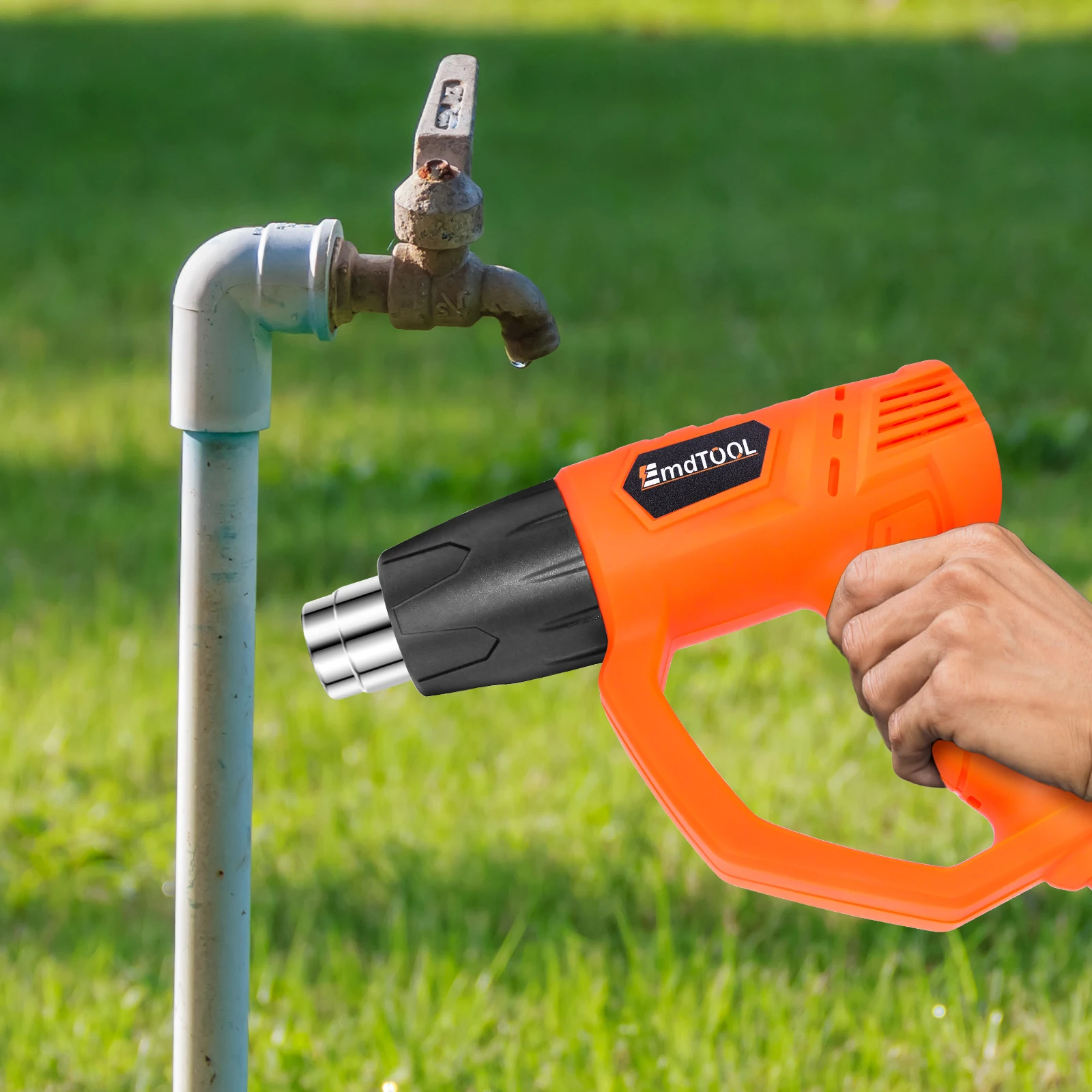 2000W Heat Gun Various Temperature Control 140℉ to 1112℉ Heavy Duty Heat Gun with 4 Nozzles Welding Heat Gun,DIY Project