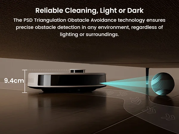 LEFANT M2 Robot Vacuum Cleaner, Laser Navigation dToF, 6000Pa, Anti-Tangle, Selected Area Cleaning, Ideal for Pet Hair, Carpets