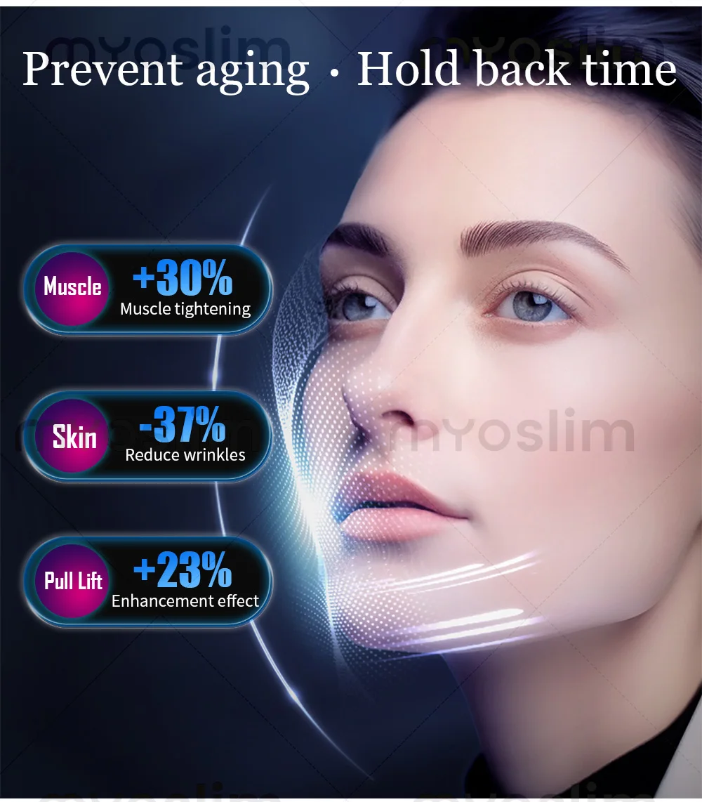 MYOslim Facial EMS Massage Lifting Firming Anti-Wrinkle Remove Double Chin Microcurrent Massager SPA Skin Care Home Appliance