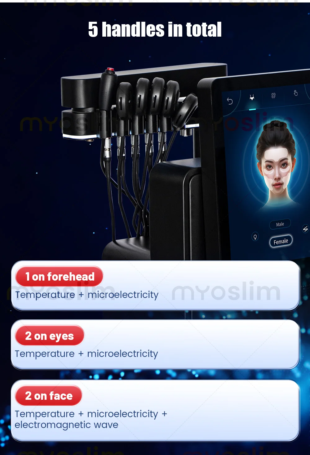 MYOslim Facial EMS Massage Lifting Firming Anti-Wrinkle Remove Double Chin Microcurrent Massager SPA Skin Care Home Appliance