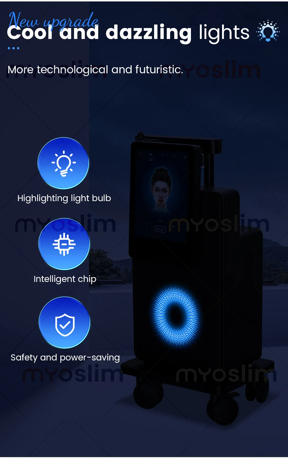 MYOslim Facial EMS Massage Lifting Firming Anti-Wrinkle Remove Double Chin Microcurrent Massager SPA Skin Care Home Appliance
