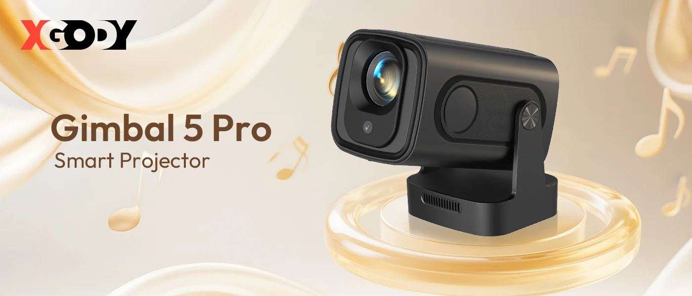 XGODY 4K HD 300ANSI Projector Cinema Bluetooth WiFi 1080P Android Home Theater Smart