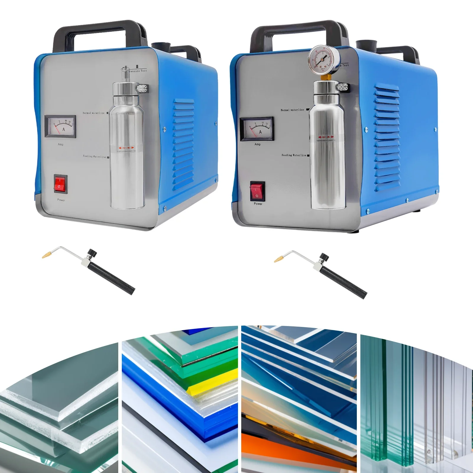 220V Hydrogen Oxygen Flame Polisher, H160/H180 75L/H/95L/H Acrylic Polishing Machine HHO Generator Water Welder with Flame Gun