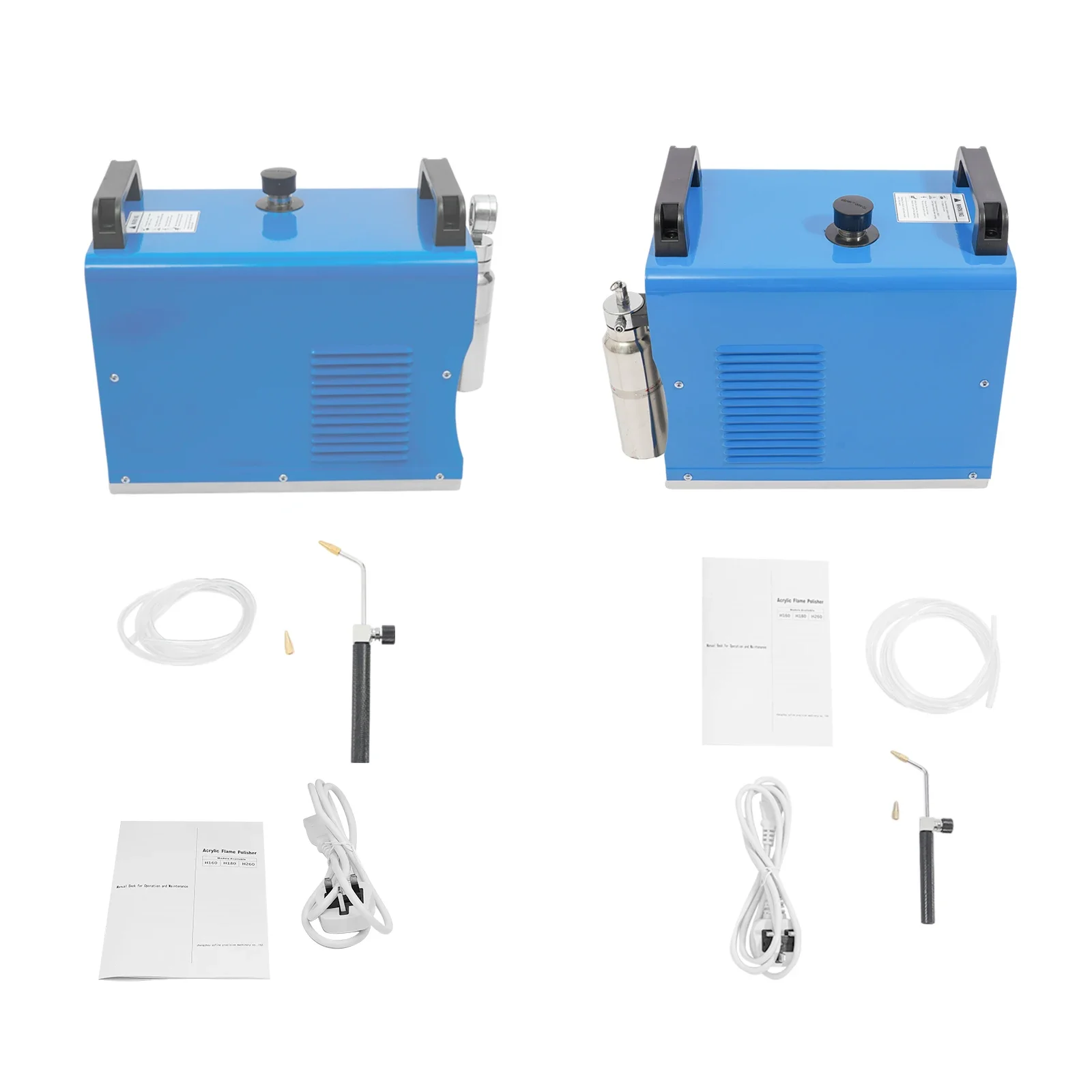 220V Hydrogen Oxygen Flame Polisher, H160/H180 75L/H/95L/H Acrylic Polishing Machine HHO Generator Water Welder with Flame Gun