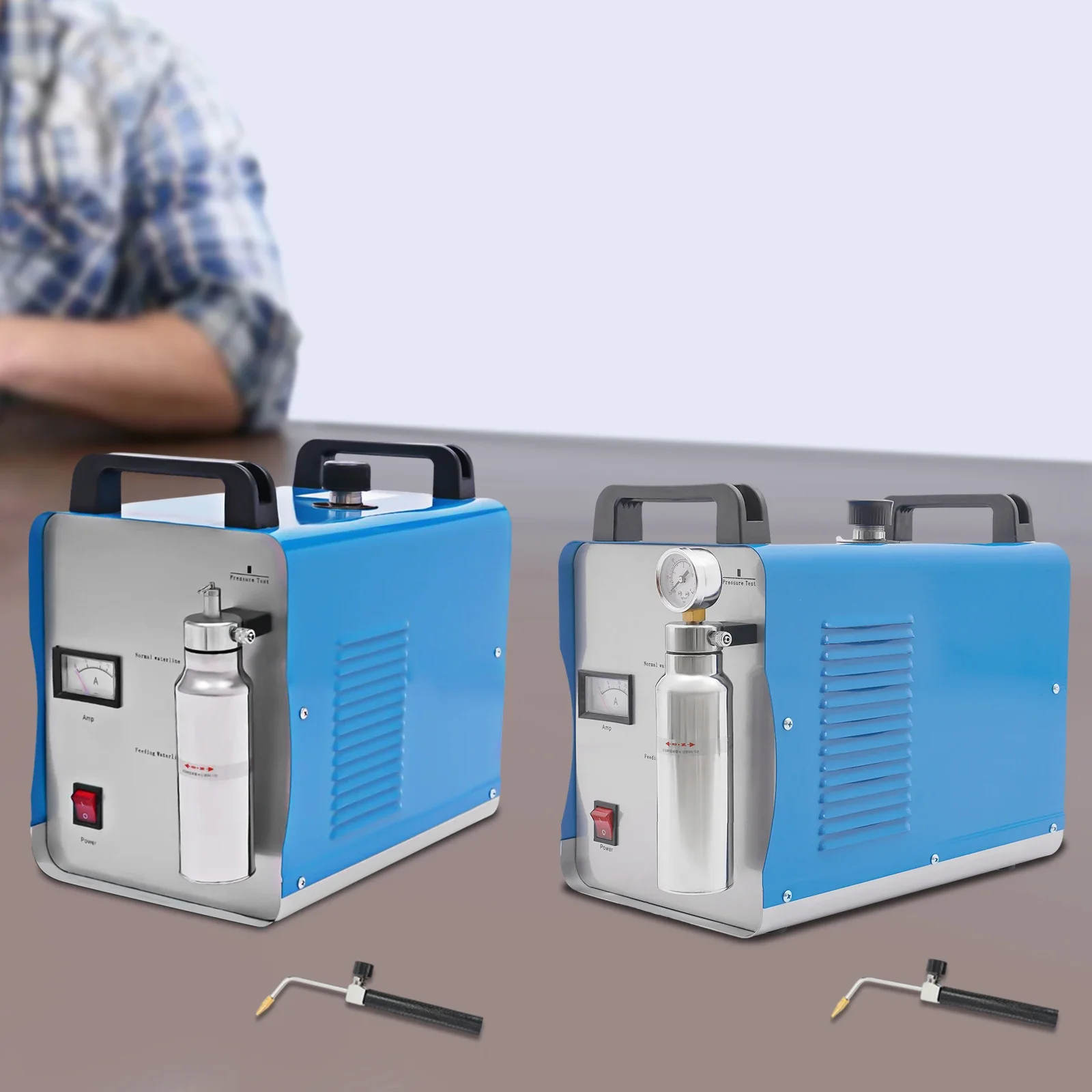 220V Hydrogen Oxygen Flame Polisher, H160/H180 75L/H/95L/H Acrylic Polishing Machine HHO Generator Water Welder with Flame Gun