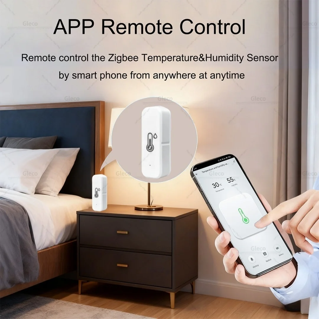 Zigbee 3.0 Temperature Humidity Sensor With External Probe Optional Liquid Air Temp Tracking For Zigbee2MQTT Home Automation