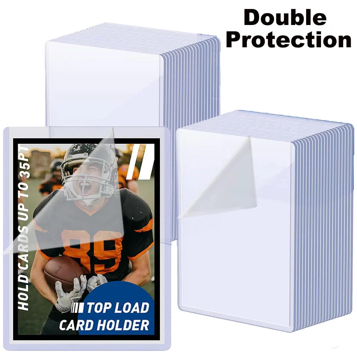 25-100pcs 3" x 4" Hard Card Sleeve Clear Anti Scratch Protector For TCG Game Trading Card Baseball Sports Card Protect Toploader