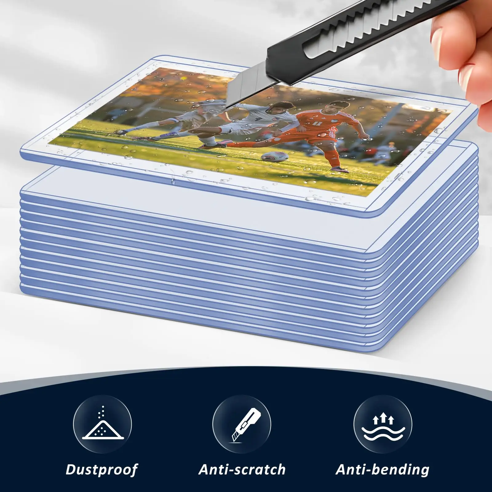 25-100pcs 3" x 4" Hard Card Sleeve Clear Anti Scratch Protector For TCG Game Trading Card Baseball Sports Card Protect Toploader