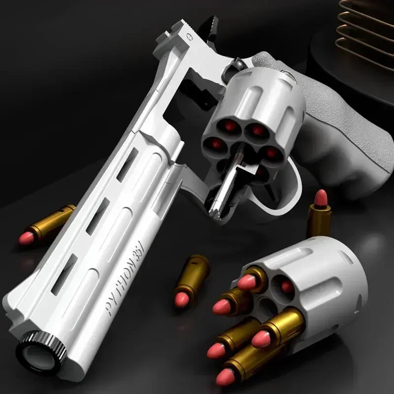 ZP5 357 Revolver Launcher Pistol EVA Soft Dart Bullet Toy Gun Airsoft CS Outdoor Shooting Game Kids Adult Gift