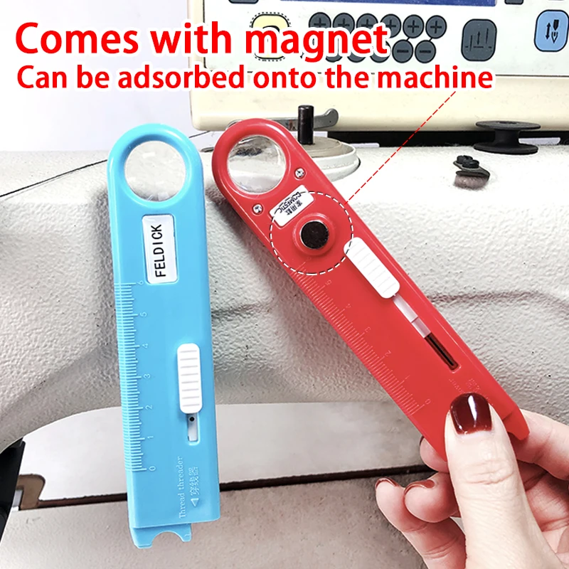 New Multi-Functional Eye-Closed Needle Threader Quick Sewing Machine Needle Threader Automatic Fast Pass Gift Hook Needle