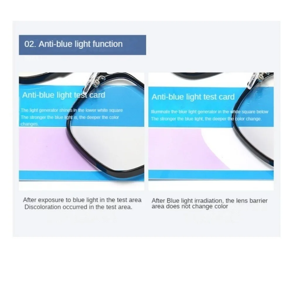 Photochromic Anti Radiation Metal Computer Glasses Anti Blue Light Eyeglasses Unisex