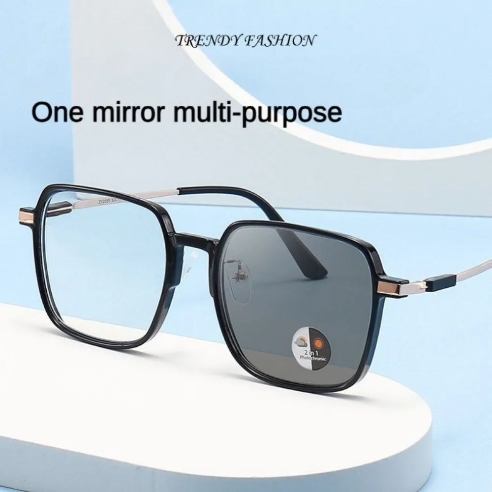 Photochromic Anti Radiation Metal Computer Glasses Anti Blue Light Eyeglasses Unisex