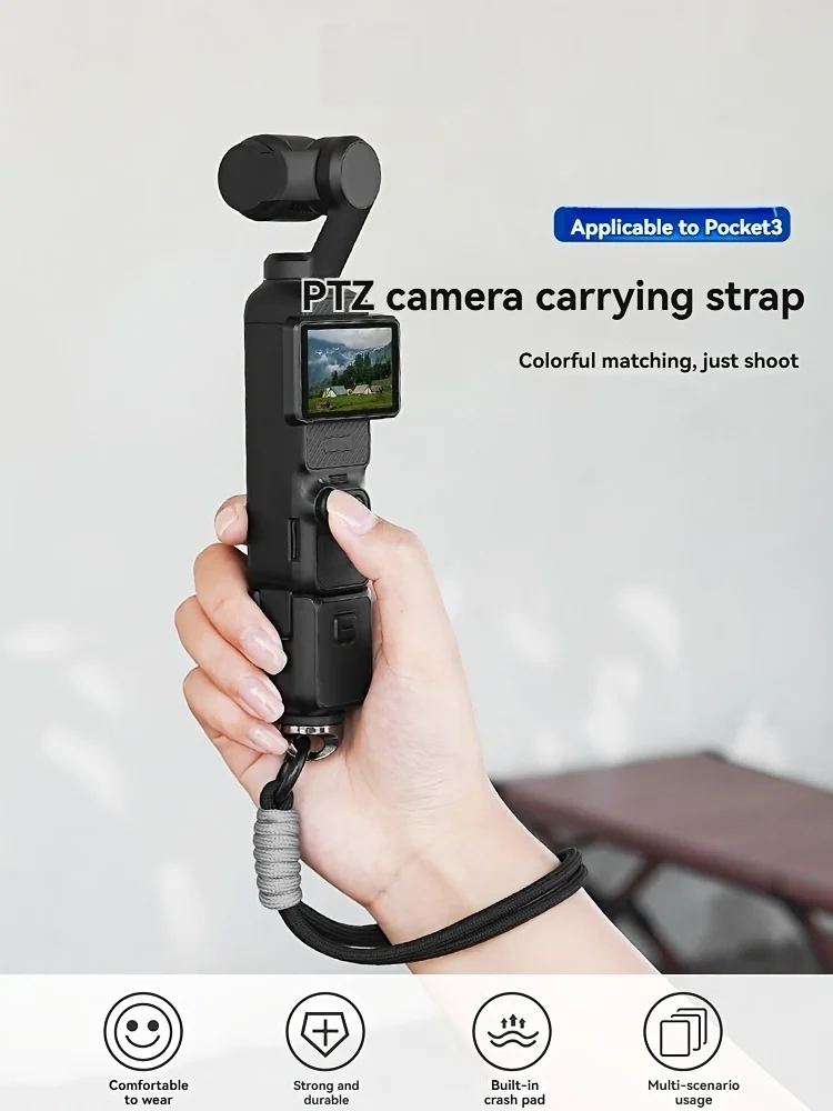 Wrist Hand Strap for DJI Osmo Pocket 3 for Insta360 X5/X4/X3/X2 for Action5 pro/4/3, Comfortable Handheld Stabilizer Accessory