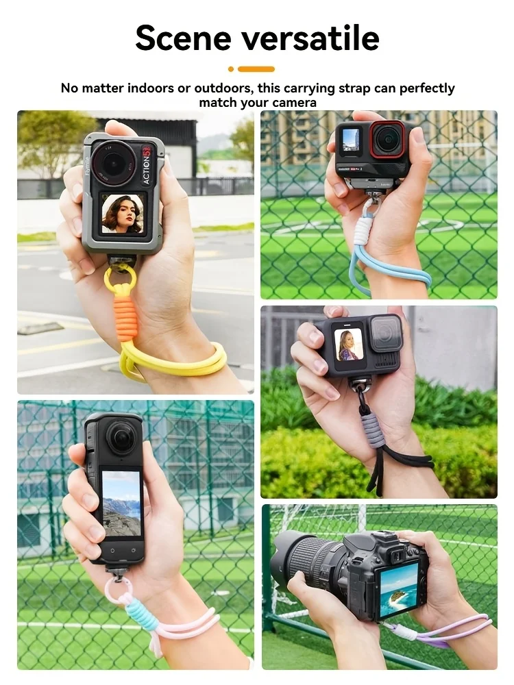 Wrist Hand Strap for DJI Osmo Pocket 3 for Insta360 X5/X4/X3/X2 for Action5 pro/4/3, Comfortable Handheld Stabilizer Accessory