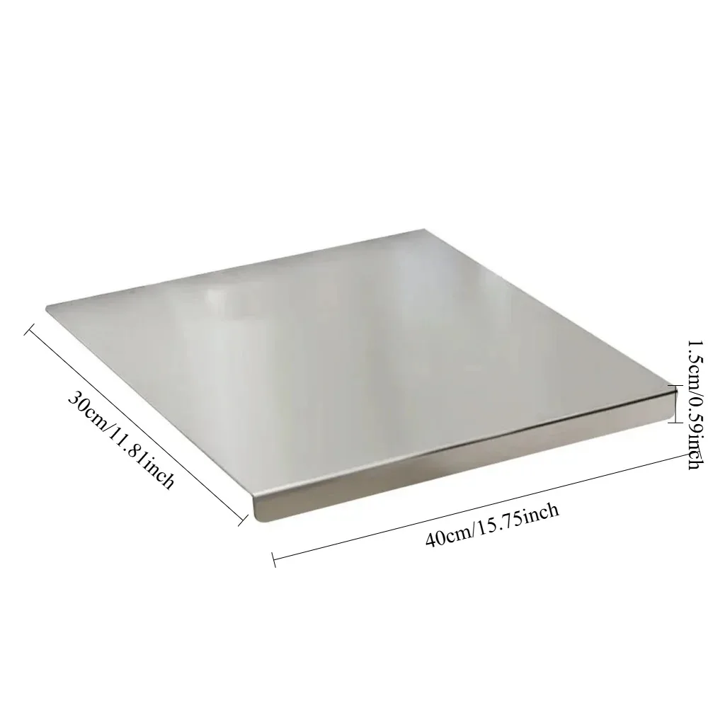 This Stainless Steel Kitchen Cutting Board Is Easy To Clean, Double-sided and Versatile Suitable for Handling Kitchen Vegetables