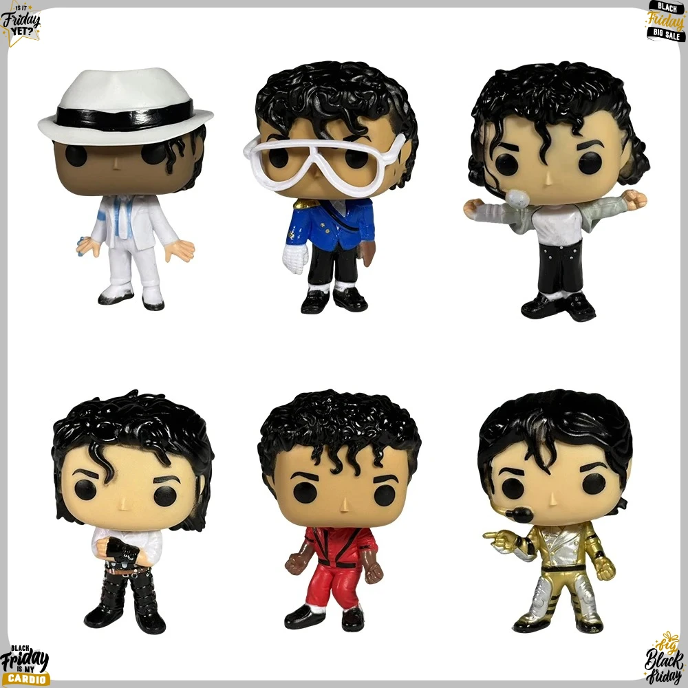 2026 New 6 Styles Michael Jackson Classic Dance Figure Cute Vinyl Model Toys Collectible Gifts For Men And Women