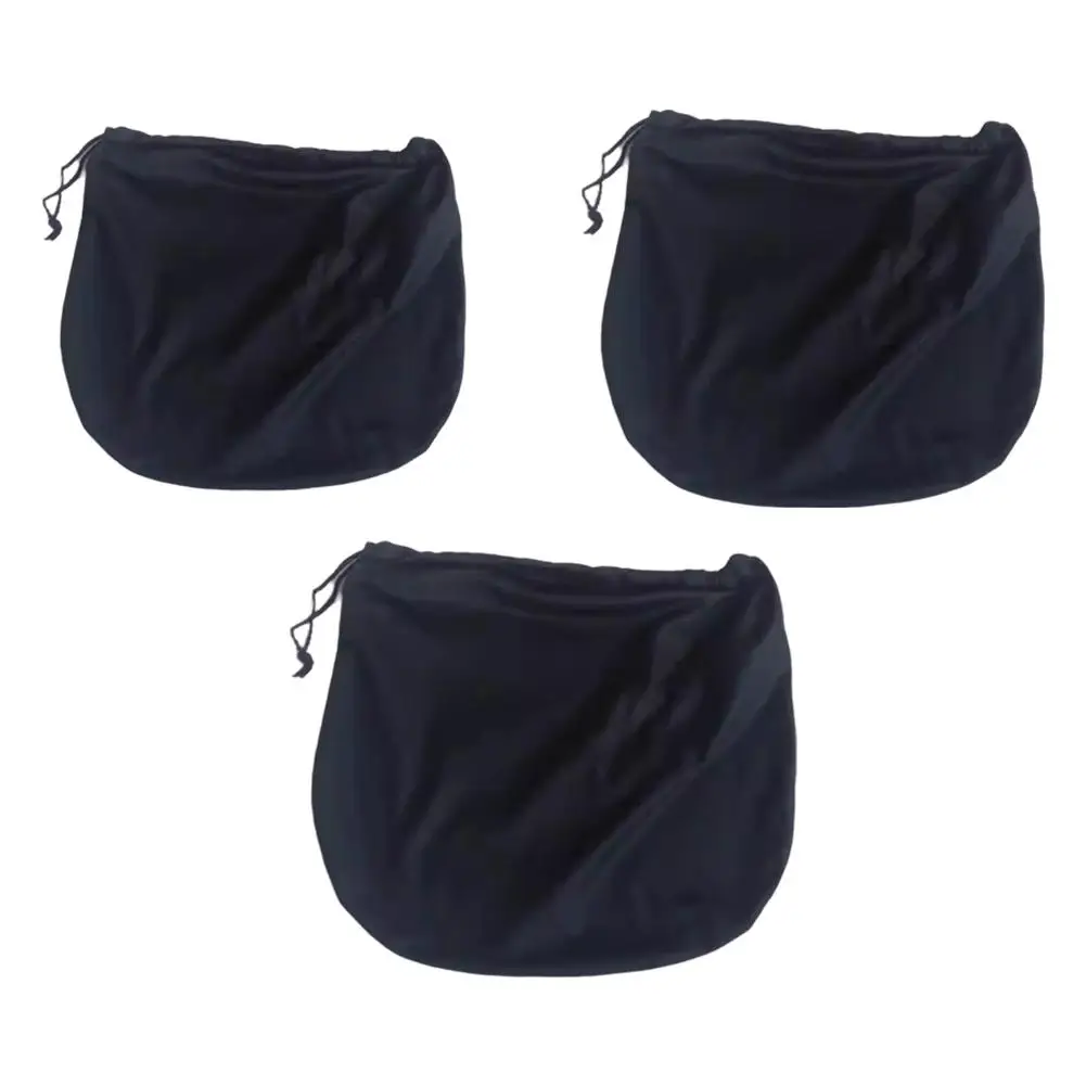 Black Helmet Bag Motorcycle Helmet Cover For Storage & Carrying, 3 Sizes Lightweight Hockey Football Helmet Bags With Drawstring