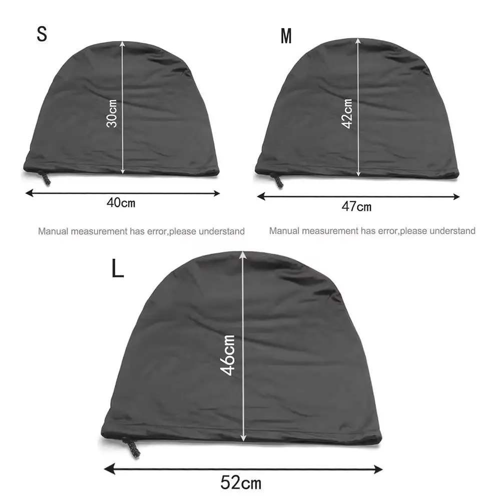 Black Helmet Bag Motorcycle Helmet Cover For Storage & Carrying, 3 Sizes Lightweight Hockey Football Helmet Bags With Drawstring
