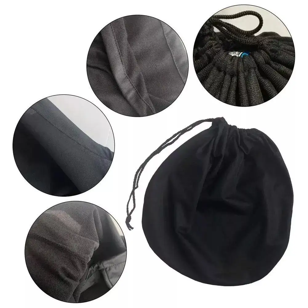 Black Helmet Bag Motorcycle Helmet Cover For Storage & Carrying, 3 Sizes Lightweight Hockey Football Helmet Bags With Drawstring