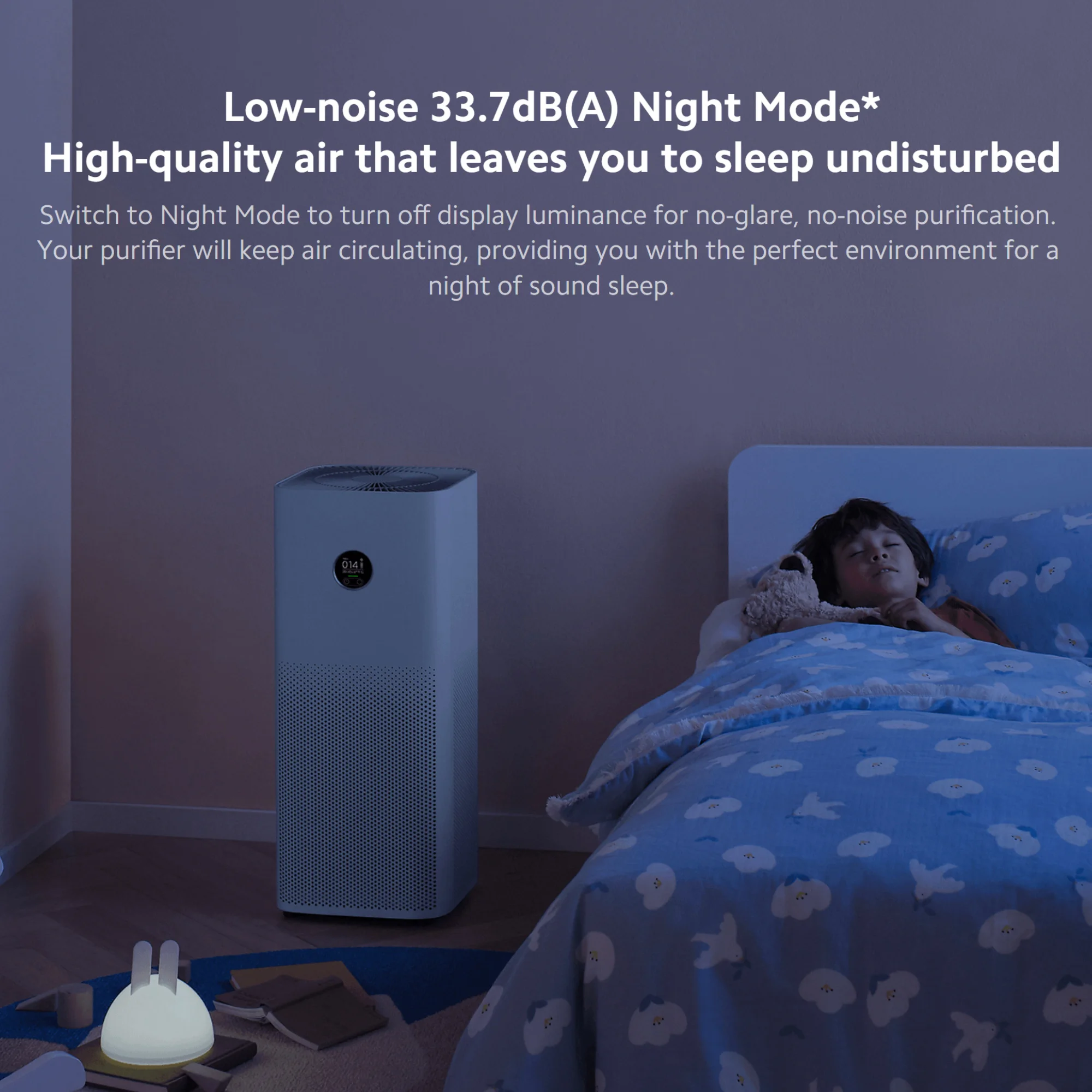 Xiaomi Smart Air Purifier 4 Pro, Aldehyde Removal Antibacterial Freshener Purifiers Home Air Cleaner Low Noise with Mi home APP
