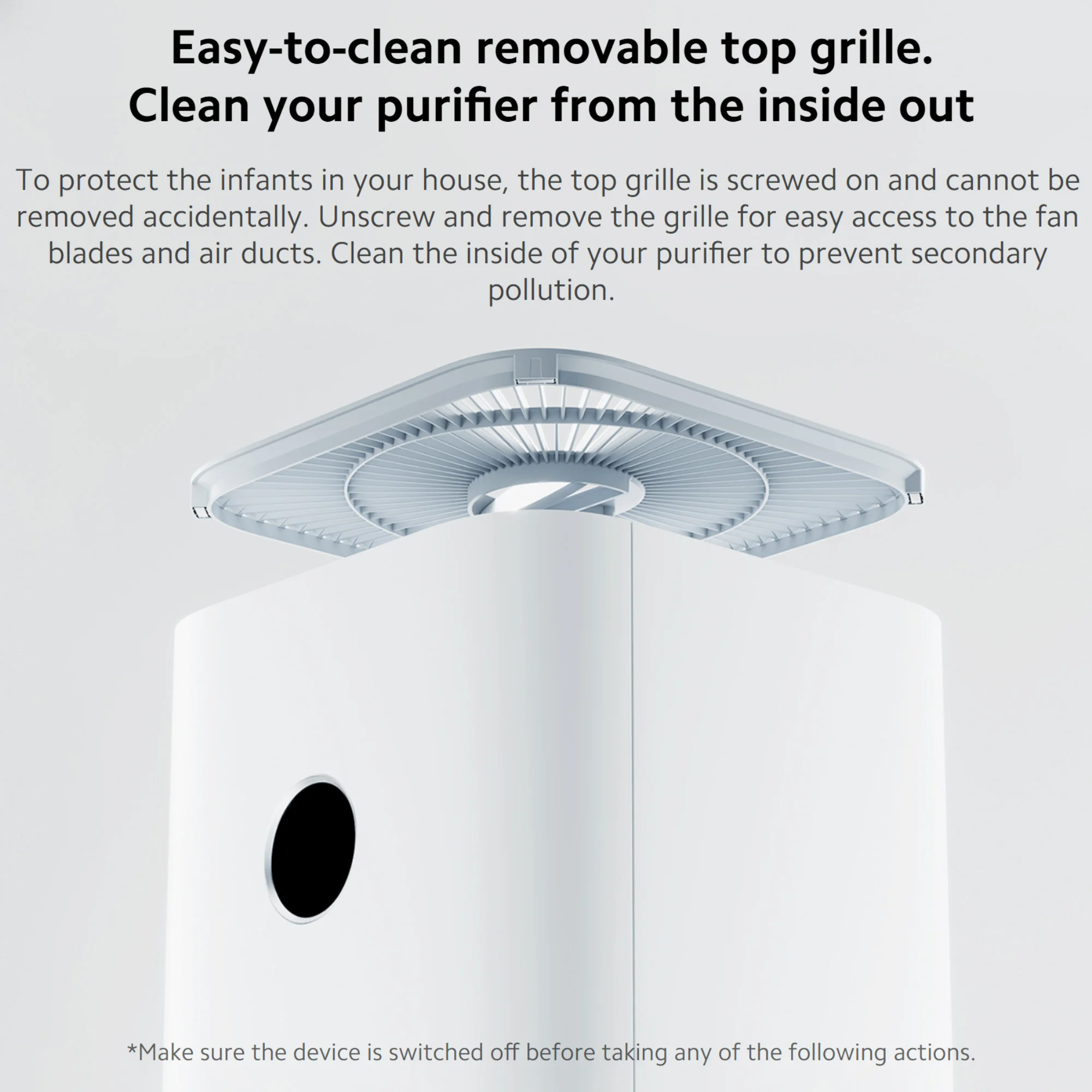 Xiaomi Smart Air Purifier 4 Pro, Aldehyde Removal Antibacterial Freshener Purifiers Home Air Cleaner Low Noise with Mi home APP