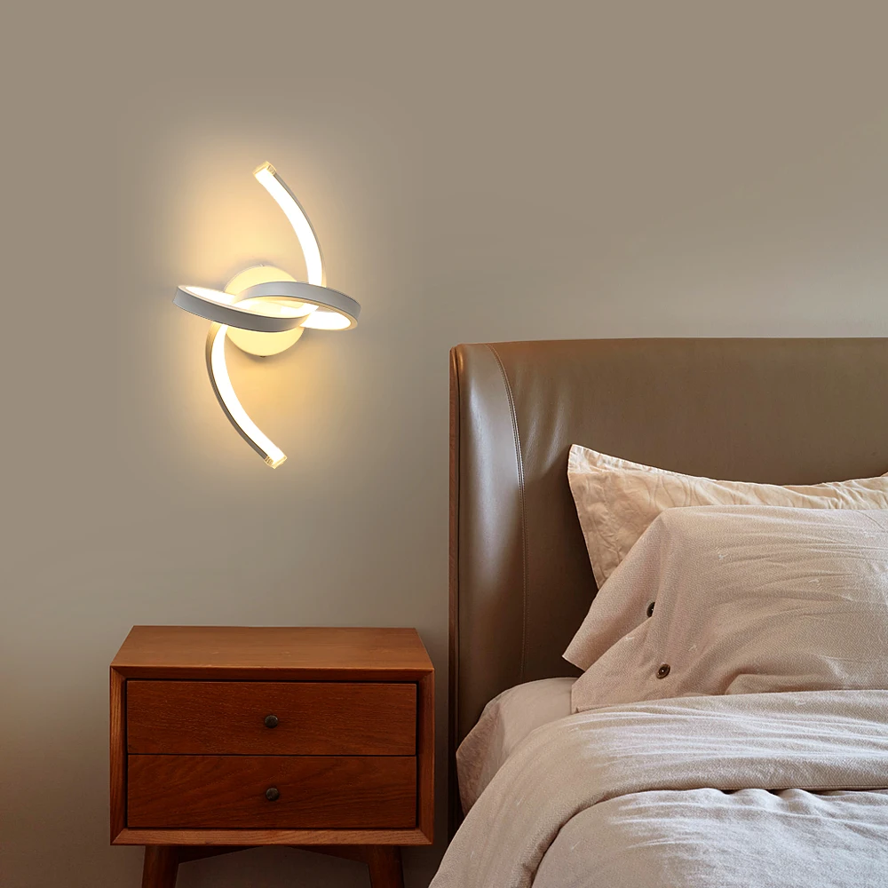 LED Wall Lights Modern, 24W Wall Lamp Indoor, Black Wall Sconce for Bedroom, Mirror, Living Room, Dining Room, Staircase 3000K