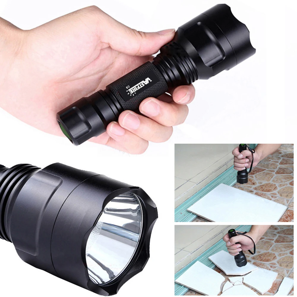 Powerful High Lumen LED Flashlight White/Red/Green Super Bright Rechargeable Portable Ultra Power Torch Outdoor Emergency use