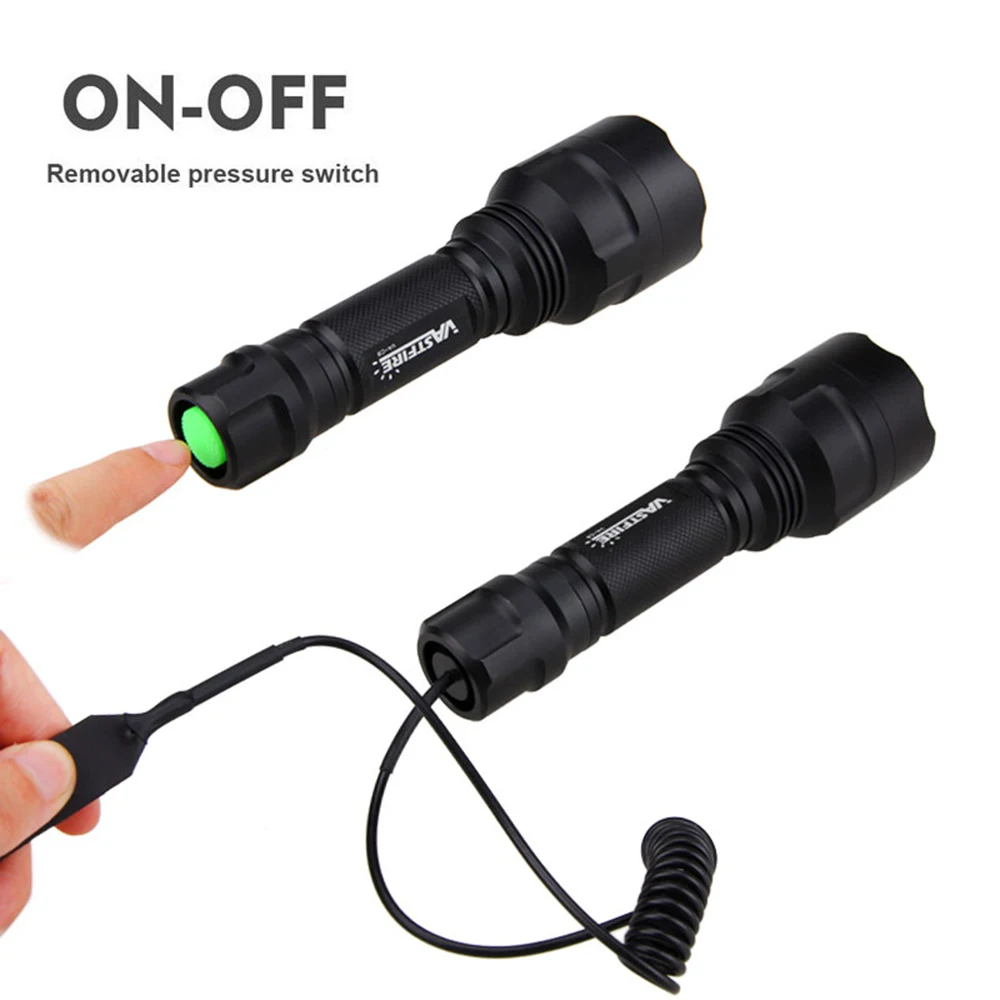 Powerful High Lumen LED Flashlight White/Red/Green Super Bright Rechargeable Portable Ultra Power Torch Outdoor Emergency use